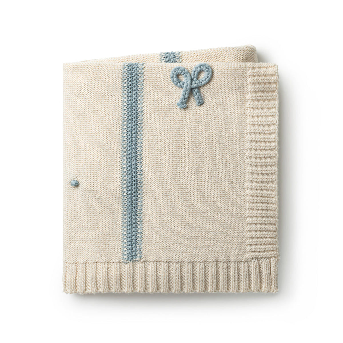 Domani Home Mini Bow Blanket Blue
