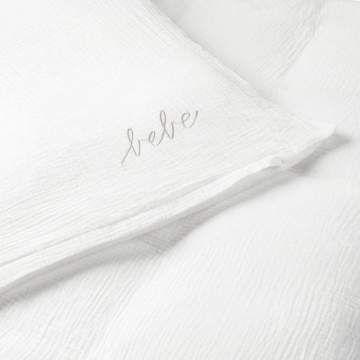 Domani Home Gauze 3 Pc White Crib Set in Pouch