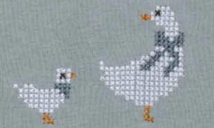 Aurora Cross Stitch Footie
