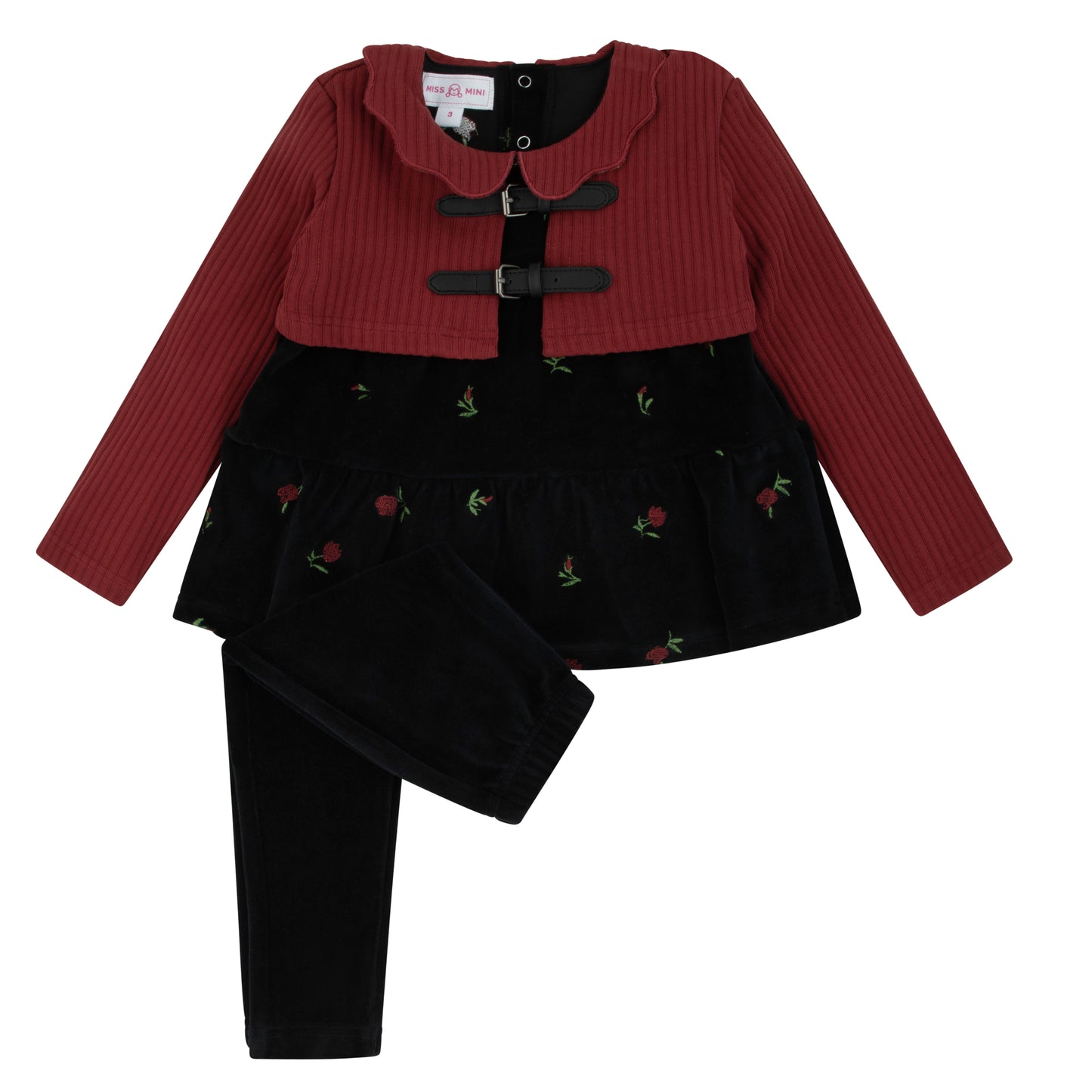 Miss Mini Embroidered Duo Shabbos Set Girl