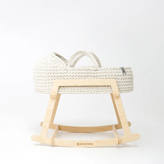 Anzy Doll Moses Basket with Rocking Stand