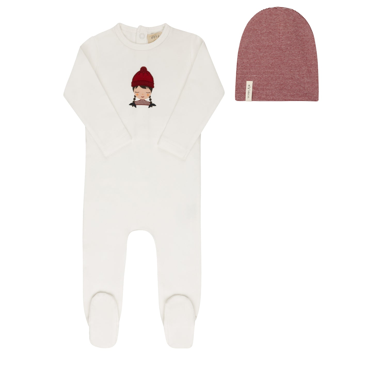 Ely's & Co Autumn Kids Footie & Beanie (Girl)