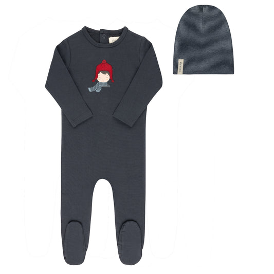 Ely's & Co Autumn Kids Footie & Beanie
