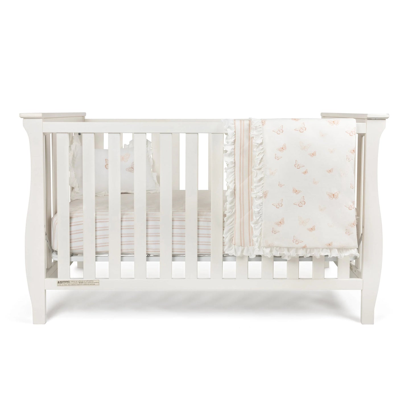 Ely's & Co 5pc Pink Butterfly Crib Set