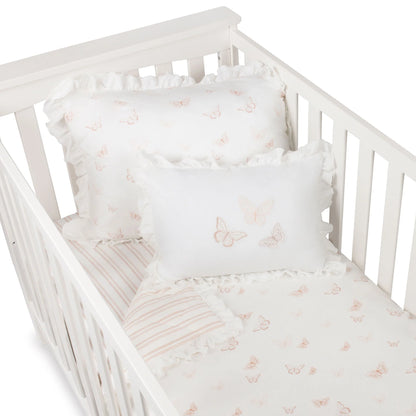 Ely's & Co 5pc Pink Butterfly Crib Set