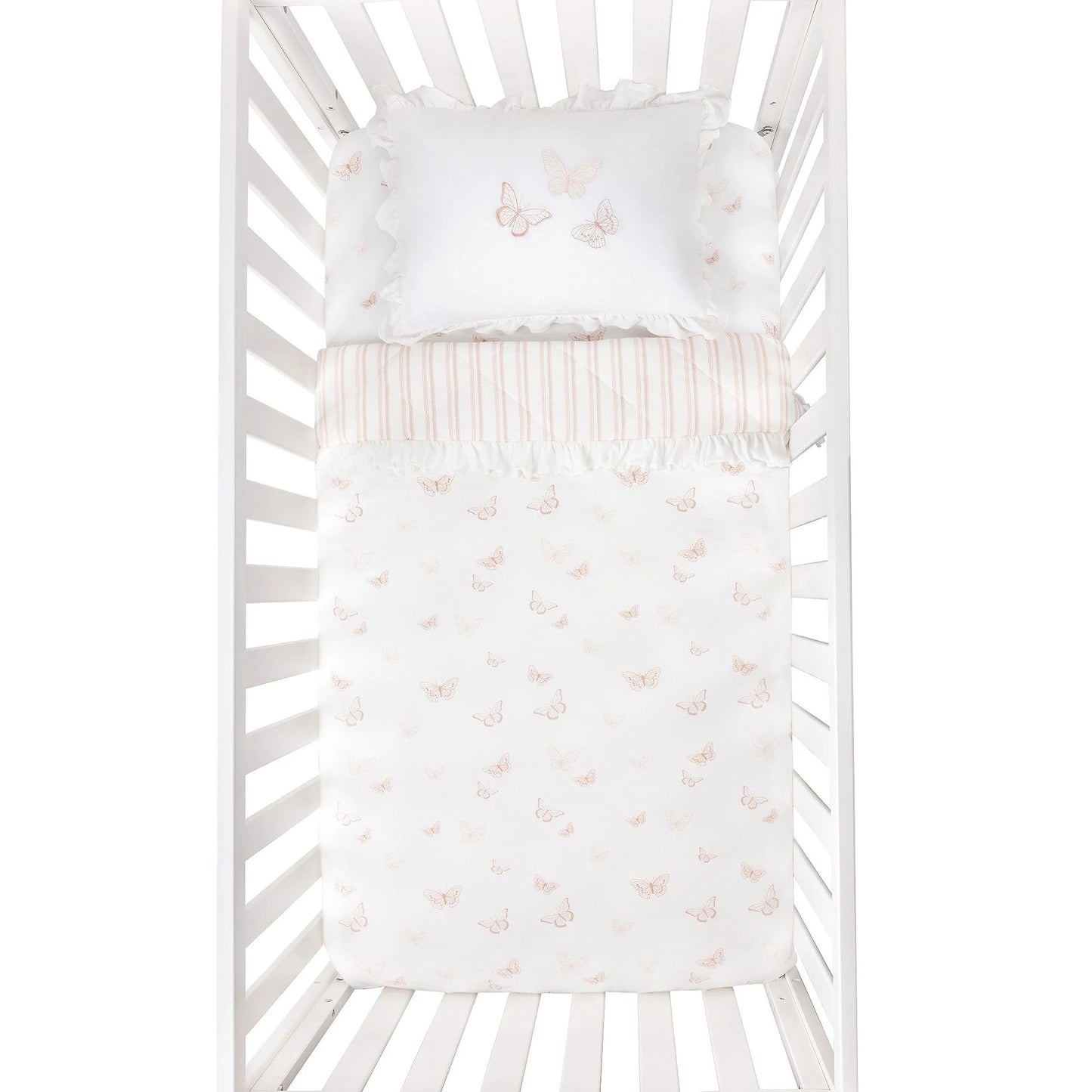 Ely's & Co 5pc Pink Butterfly Crib Set