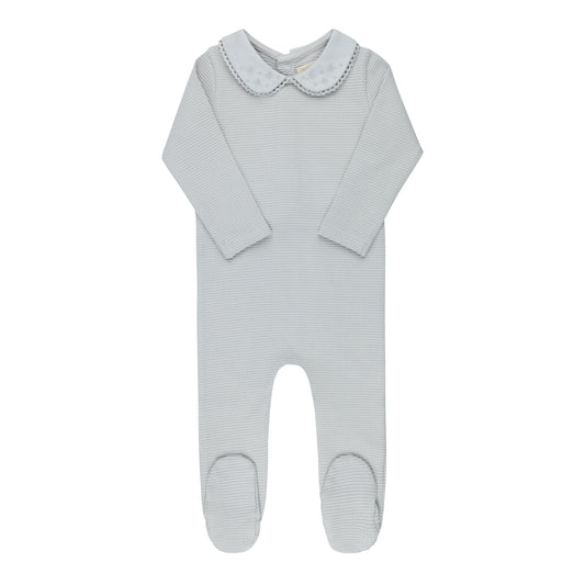 Ely's & Co Embroidered Collar Footie