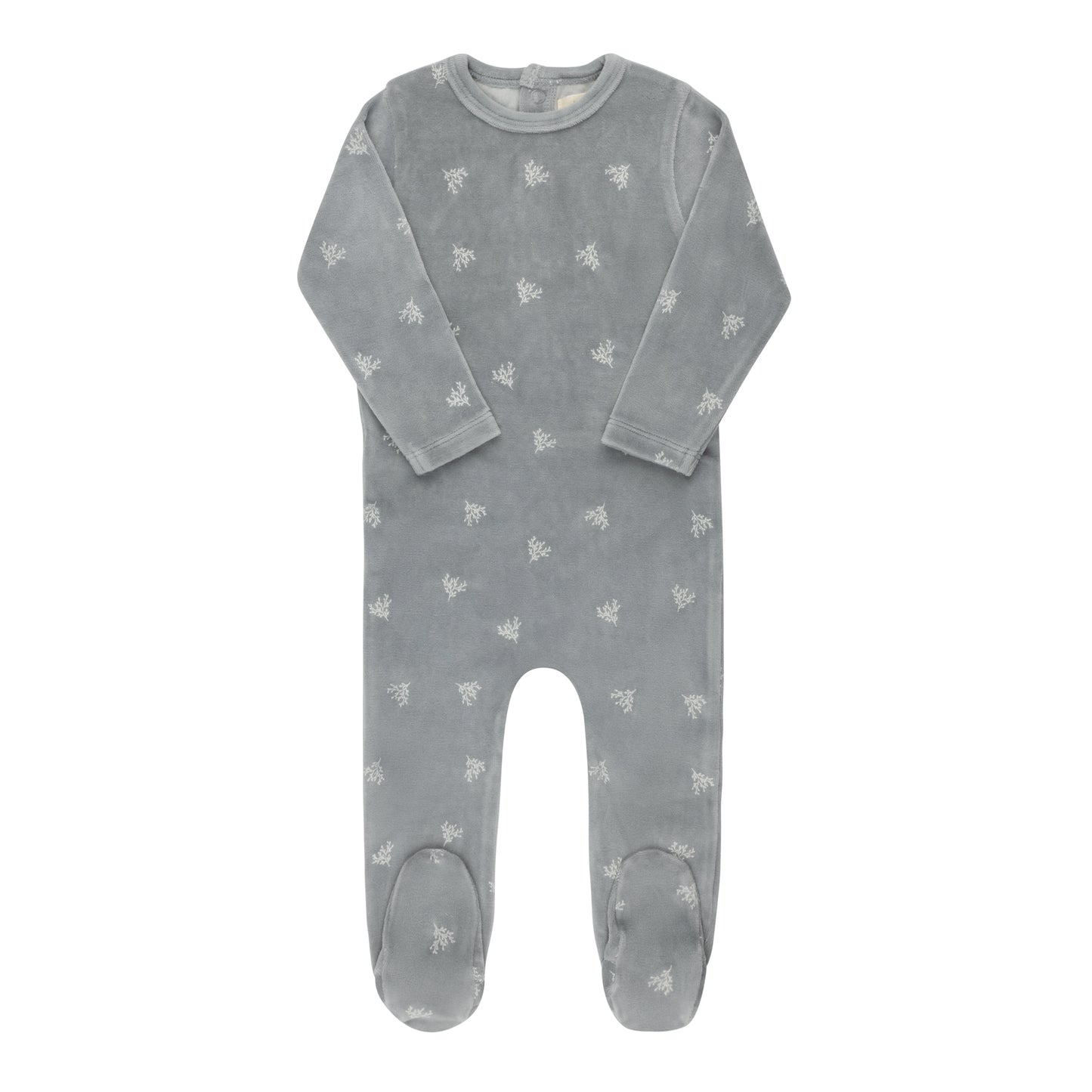 Ely's & Co Velour Leaf Footie