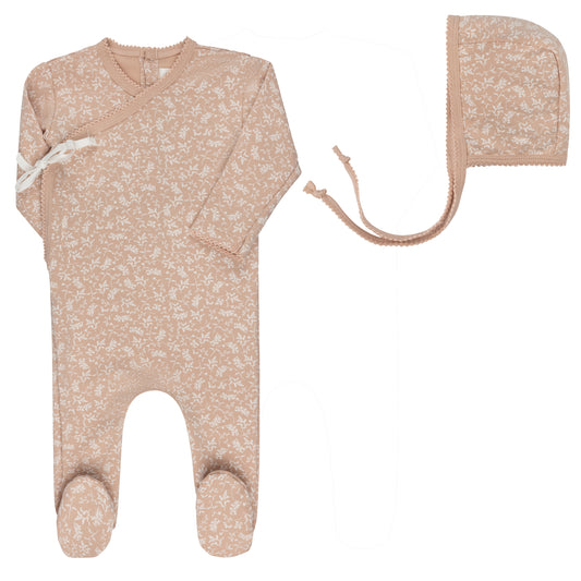 Ely's & Co Vine Footie & Beanie (Girl)