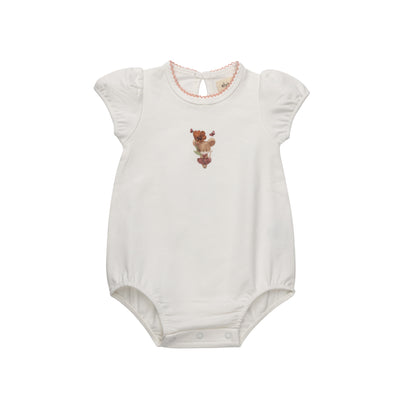 Ely's & Co French Terry Mouse Romper (girl)