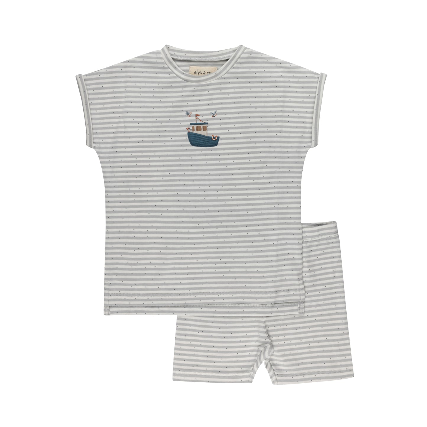 Ely's & Co Nautical Stripe Tshirt & Shorts