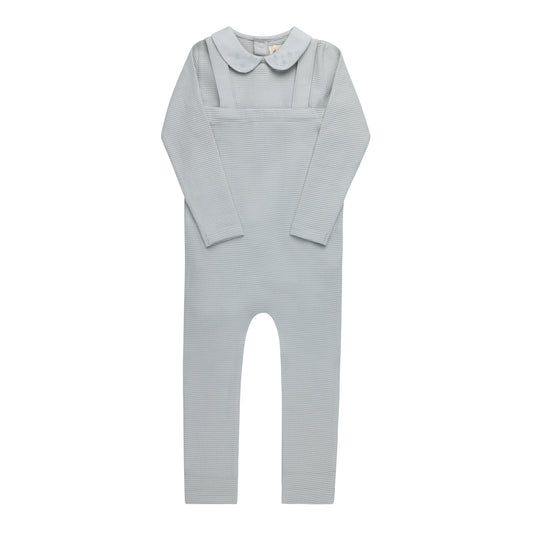 Ely's & Co Embroidered Collar Bodysuit & overalls