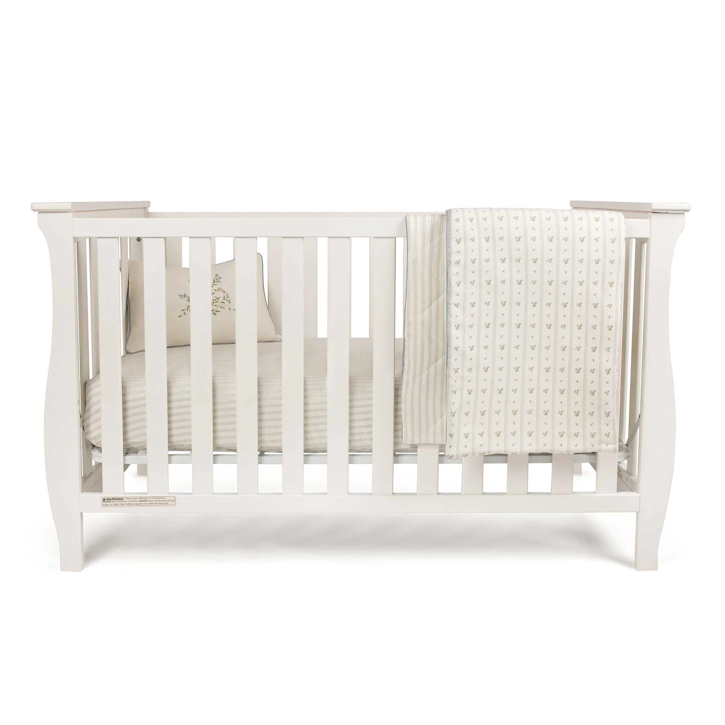 Ely's & Co 5pc Blue Linear Floral Crib Set