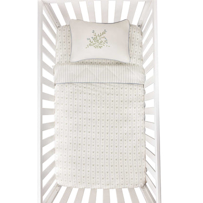 Ely's & Co 5pc Blue Linear Floral Crib Set
