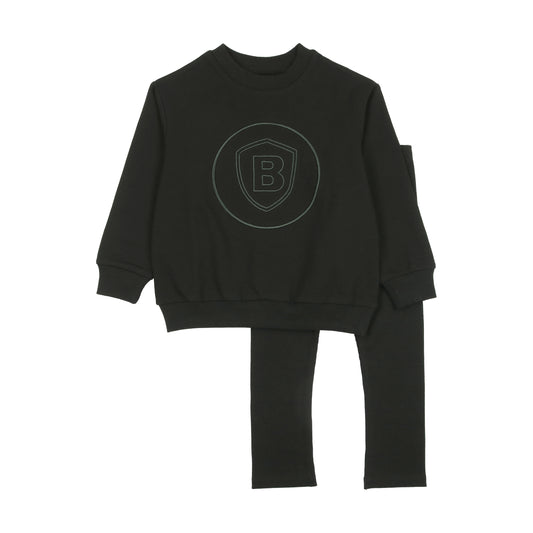 Bonjoy Emblem Sweatshirt Set Boy