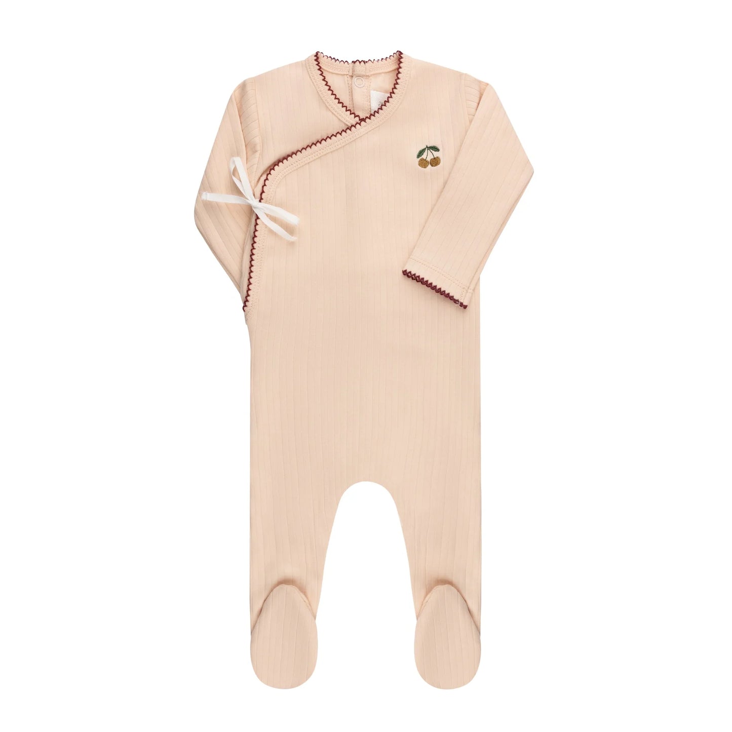 Aurora Embroidered Cherry Footie (girl)