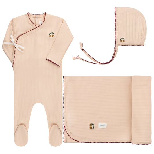 Aurora Embroidered Cherry Take Me Home Set (girl)