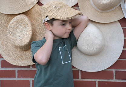 Bondoux Pin-Striped Boys Top Short Sleeves