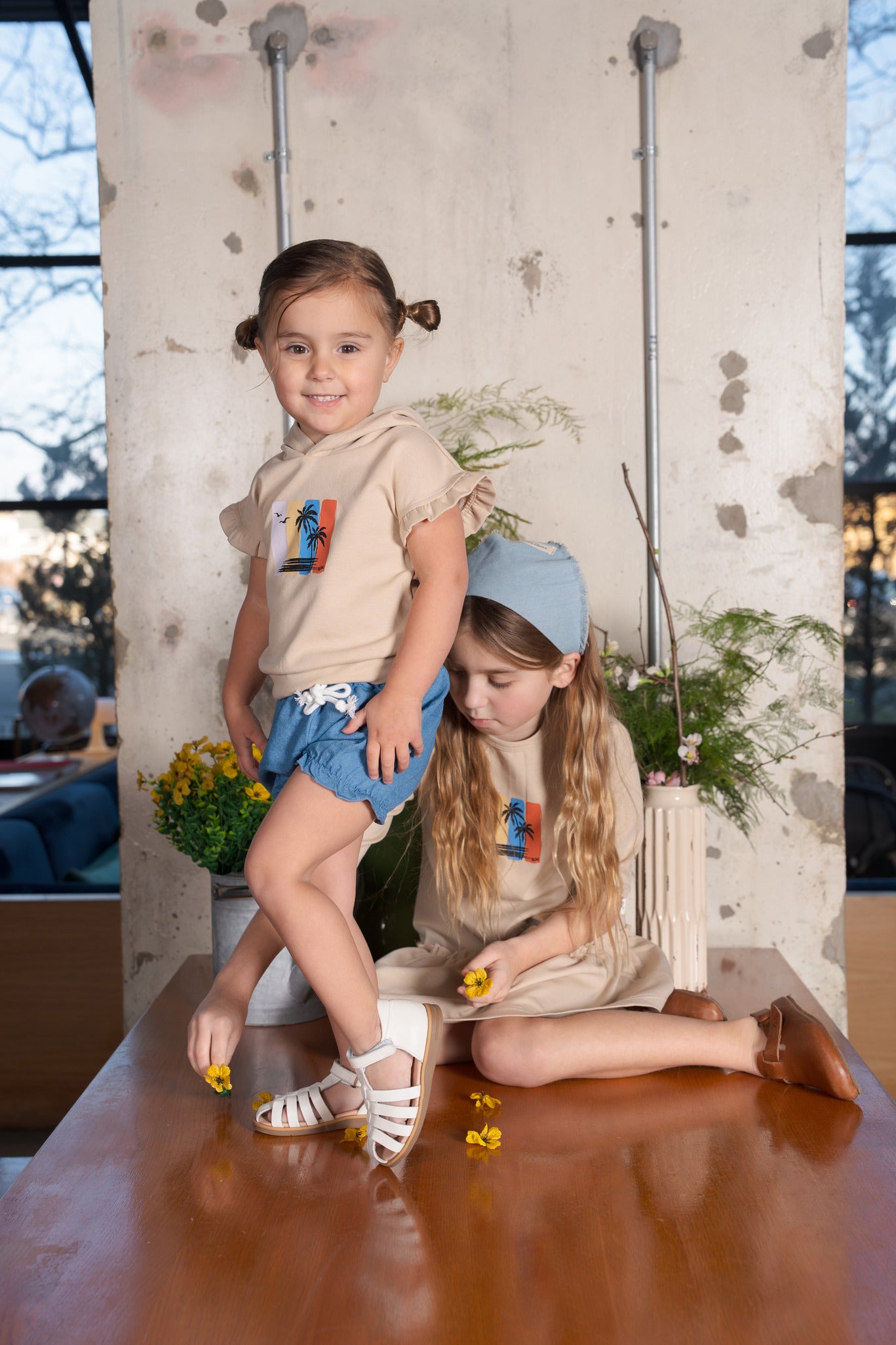 Bondoux Surf Denim Toddler 2pc Set (girl)