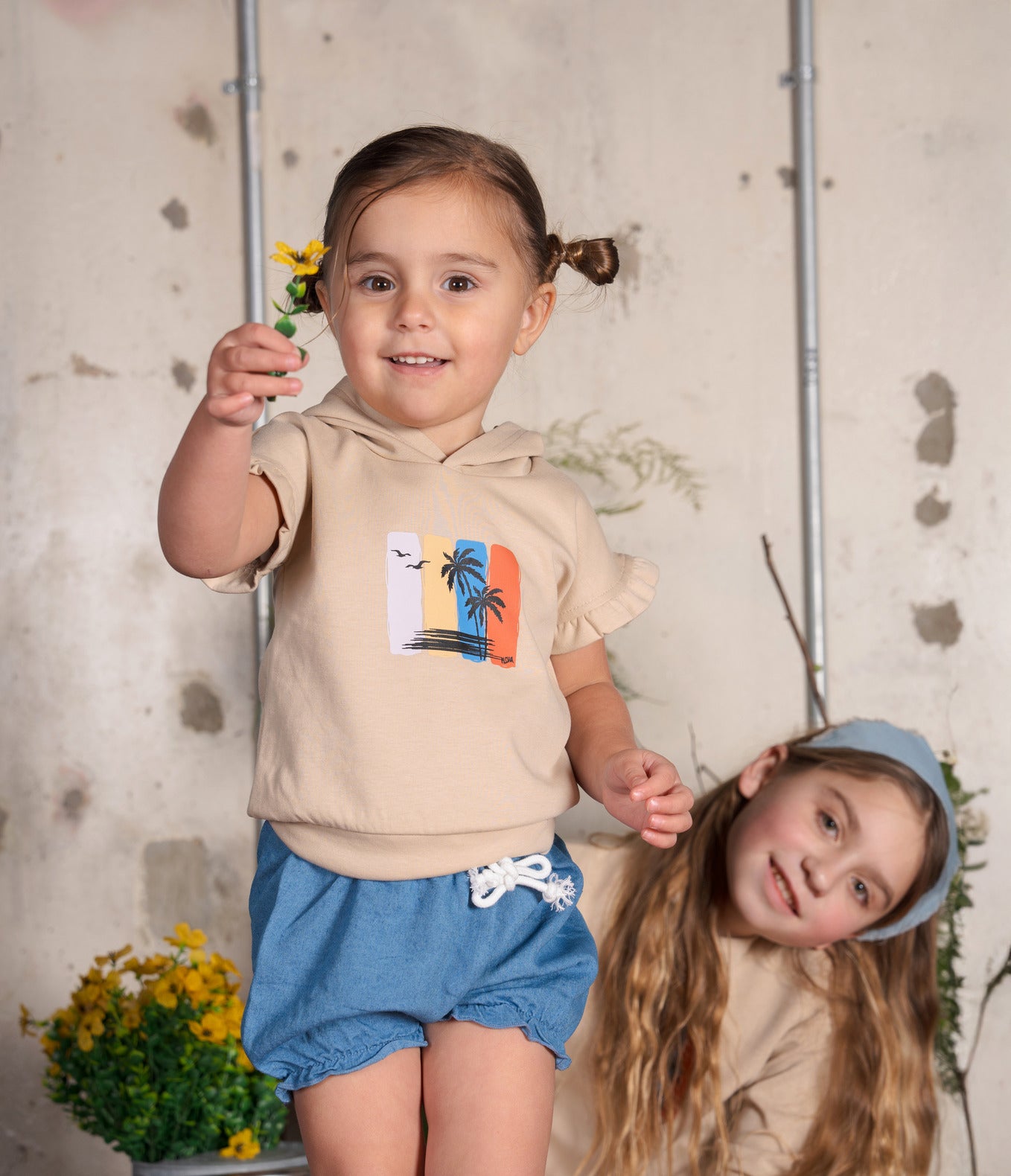 Bondoux Surf Denim Toddler 2pc Set (girl)