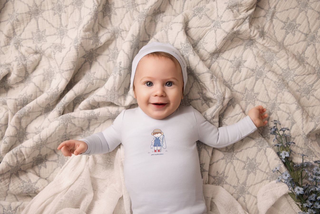 Mini Label Boy Fisherman Footie & Hat