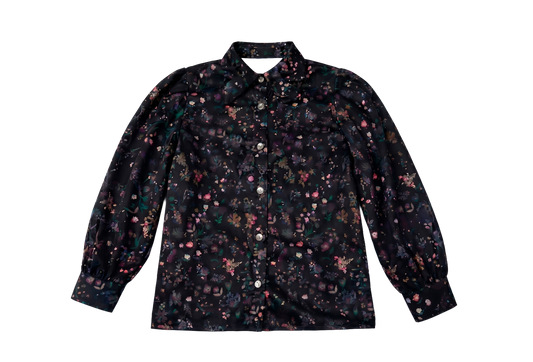 Tiny Too Floral Blouse With Bow