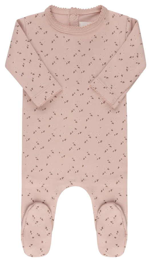 Aurora Floral Leaf Footie (g)
