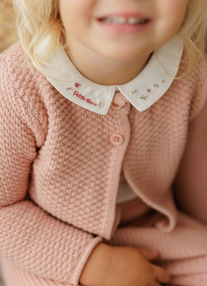 Floral Star Knit Girl Bodysuit