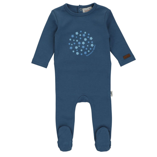 Bondoux Floral Cozy Cotton Footie- Boy