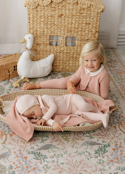 Floral Star Embroidered Collar Girl 3pc Set