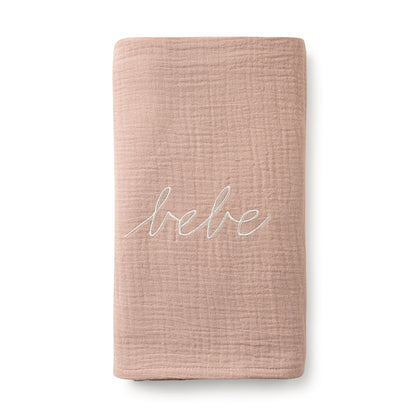 Domani Home Pink Gaue Bebe Swaddle