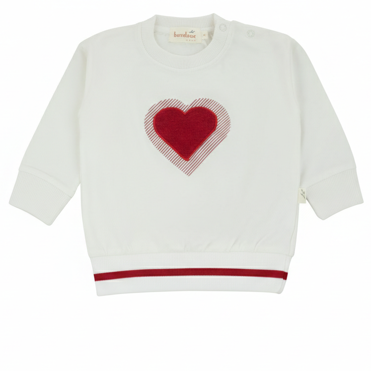 Bondoux Terry Heart Top (girl)