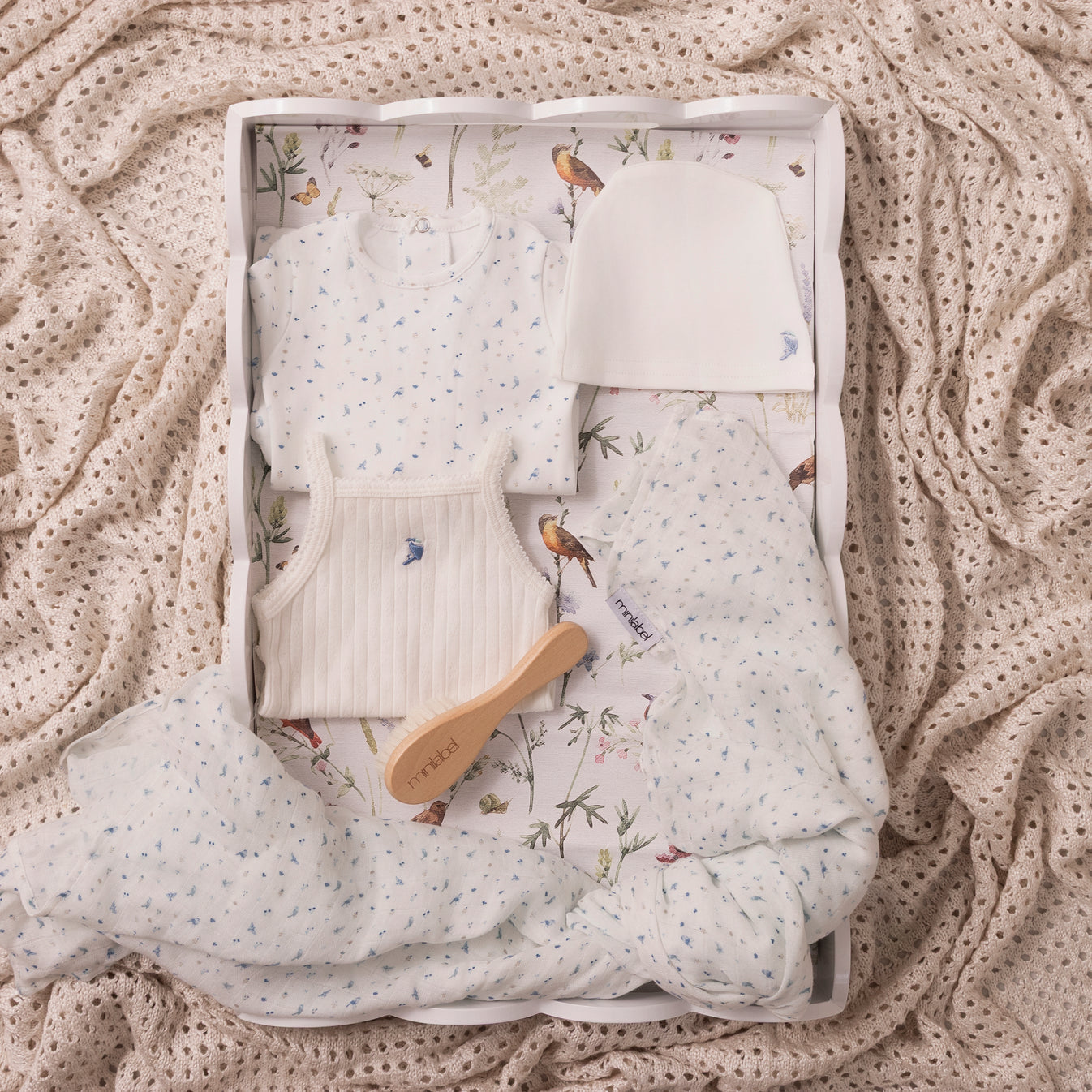 Mini Label Bird Over Print Gift Set