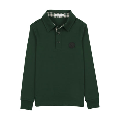 3 Buttons Gingham Boys Polo