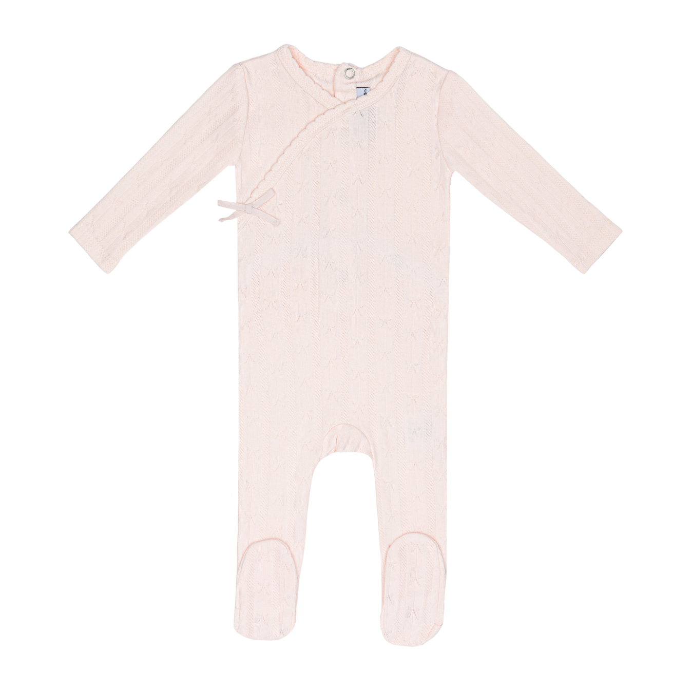 Mini Label Butterfly Wrapover Pointelle Footie