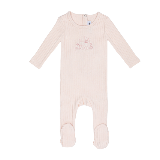 Mini Label Carriage Footie (Girl)