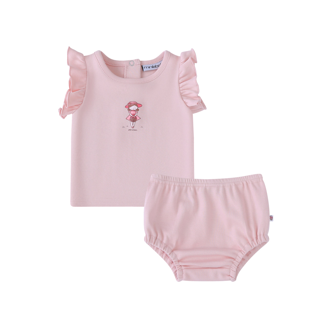 Mini Label Girl Doll 2pc Set