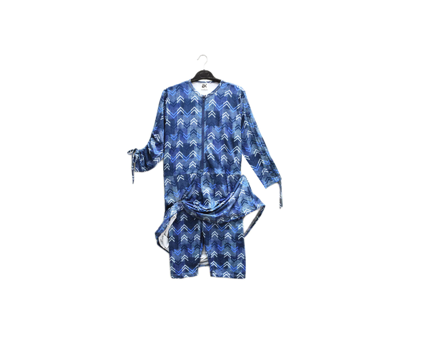 Buckingham Herringbone Denim  Swim Dress