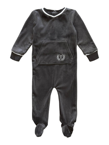Teela Velour Pocket Footie