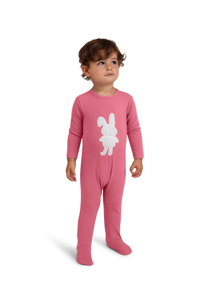 Cindy & Bella Sherpa Bunny Footie (girl)