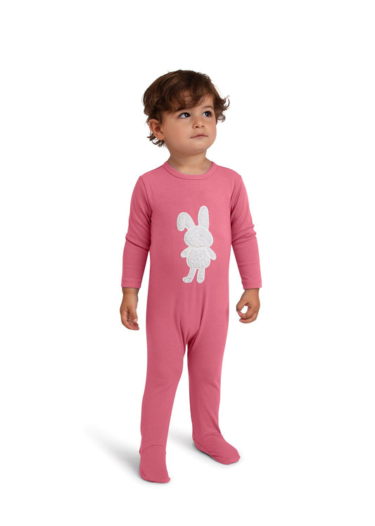 Cindy & Bella Sherpa Bunny Footie (girl)