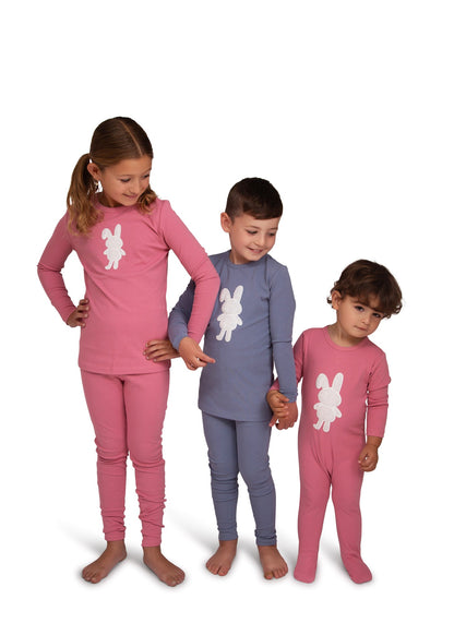 Cindy & Bella Sherpa Bunny Footie (girl)