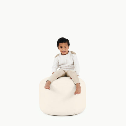 Gathre Pouf (Ivory, Circle)
