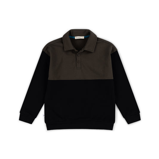 Kai & Kelly Between Lines Collar Sweatshirt
