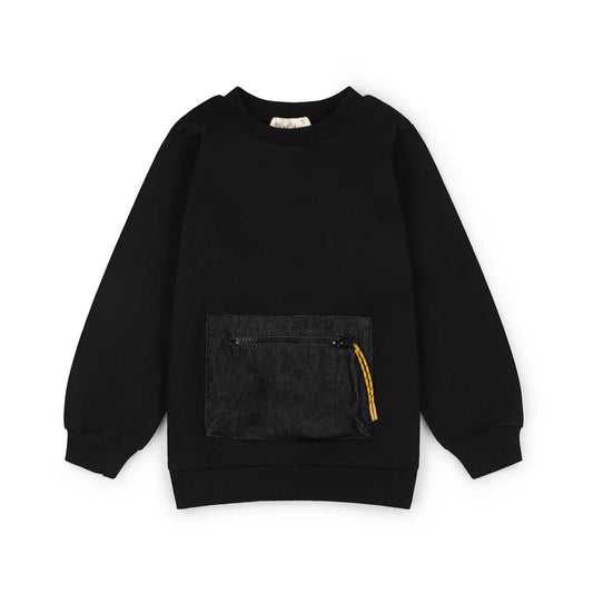 K&K Denim Pocket Sweatshirt