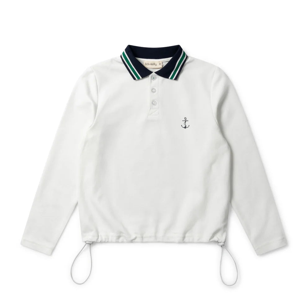 Kai & Kelly Nautical Drawstring Top (girl)