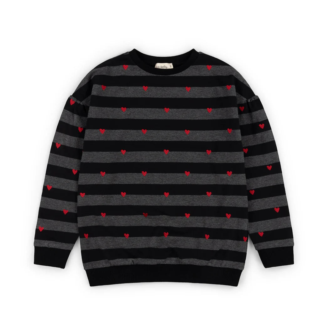 K&K Striped Sweatshirt Girl