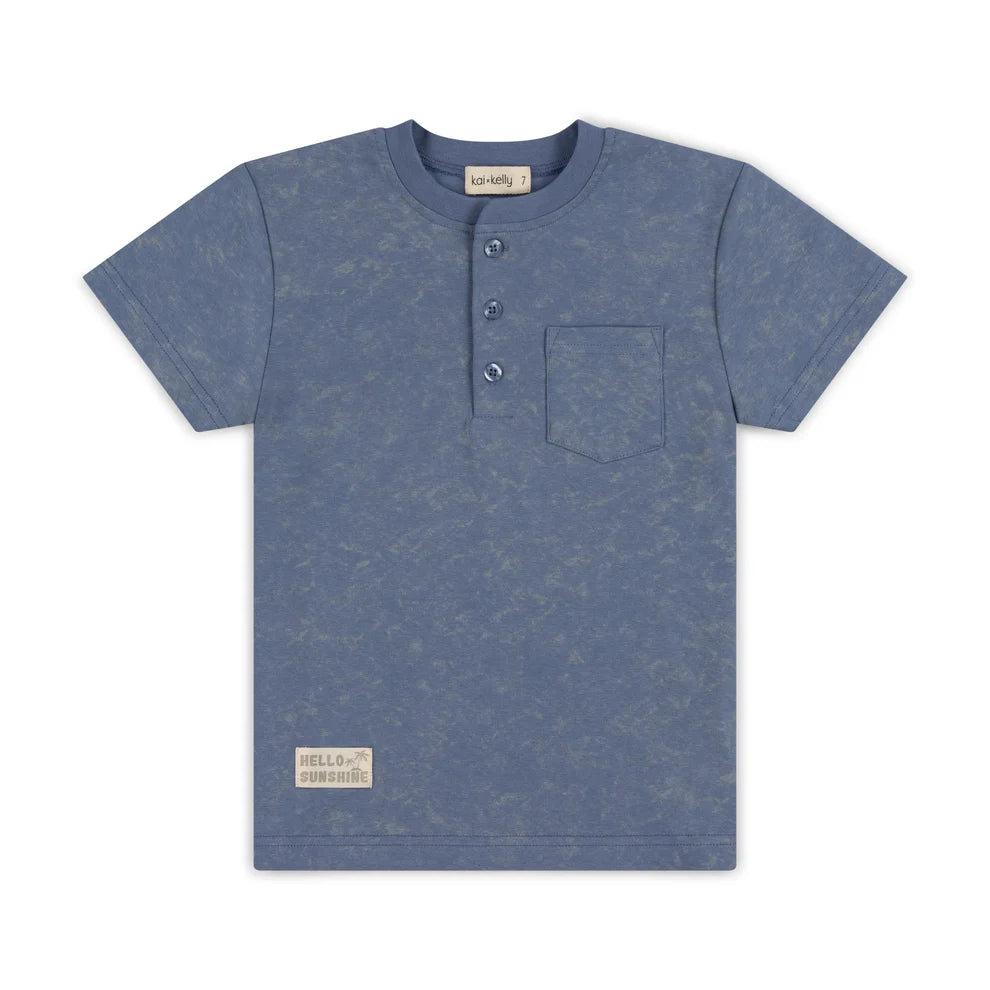 Kai & Kelly Tie Dye Henley Short