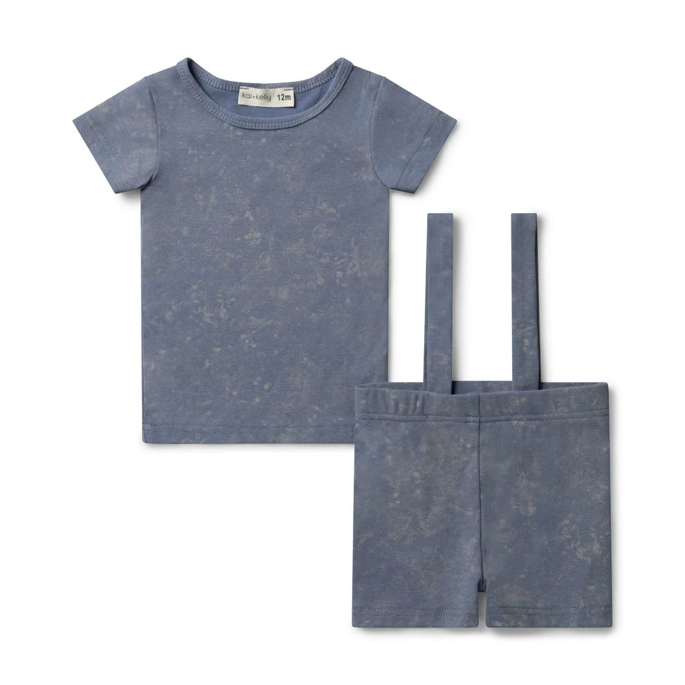 Kai & Kelly Tie Dye Short Suspender Set