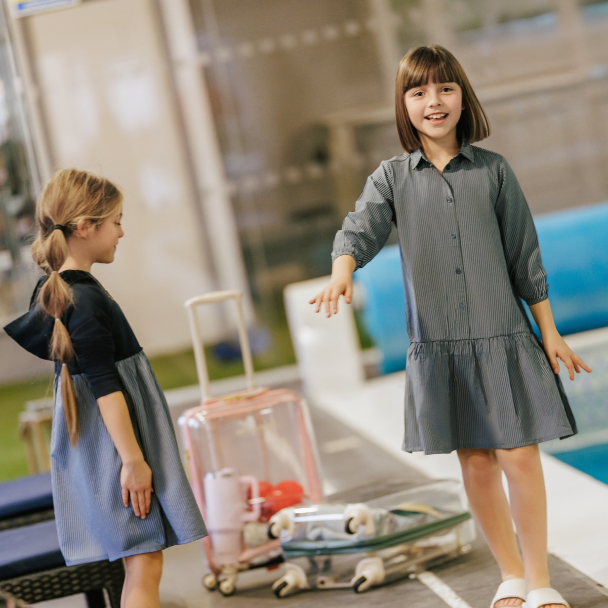 Kai & Kelly Linear Shirt Dress